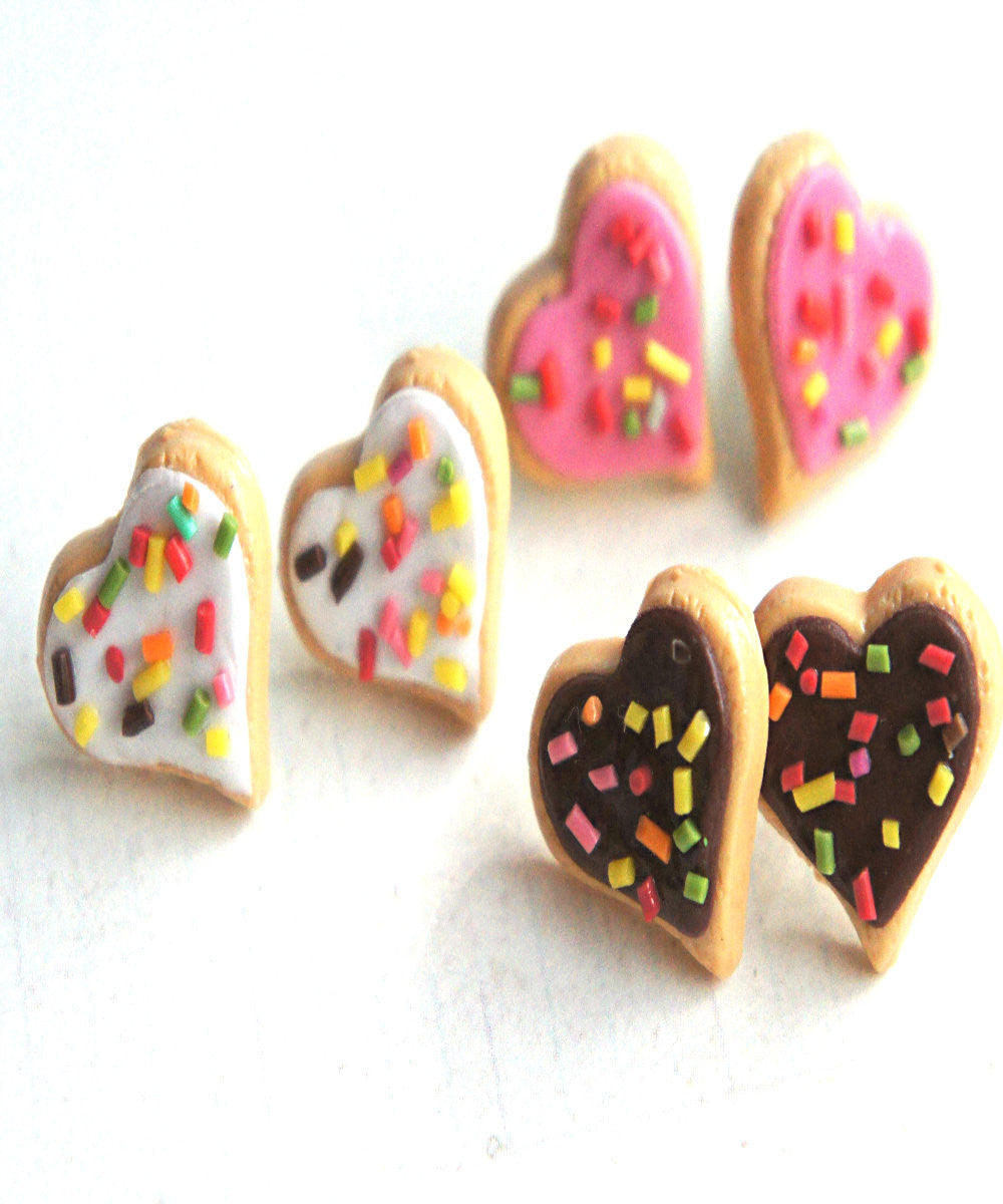 Heart Sprinkles Sugar Cookies Earrings - Jillicious charms and accessories