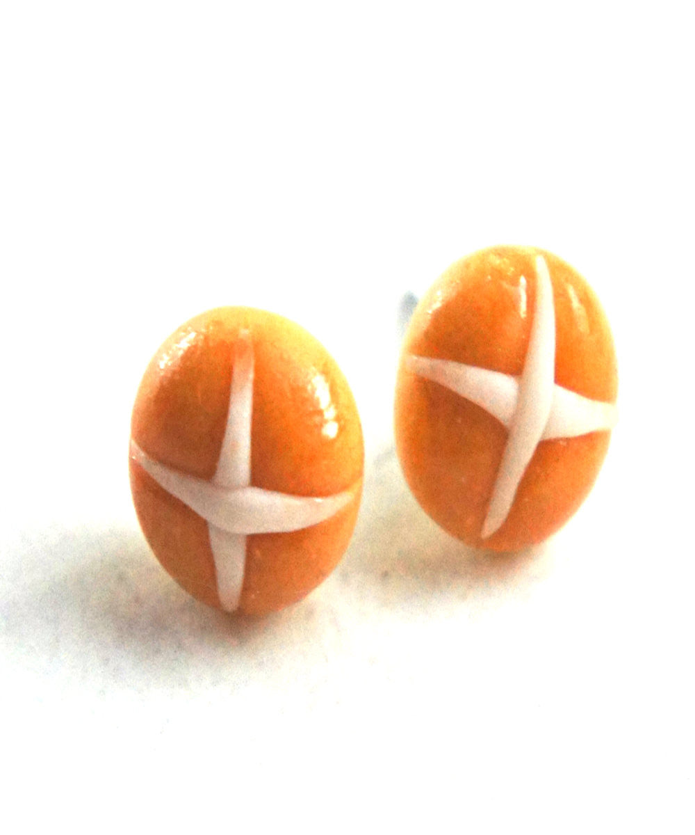 Hot Cross Buns Stud Earrings - Jillicious charms and accessories