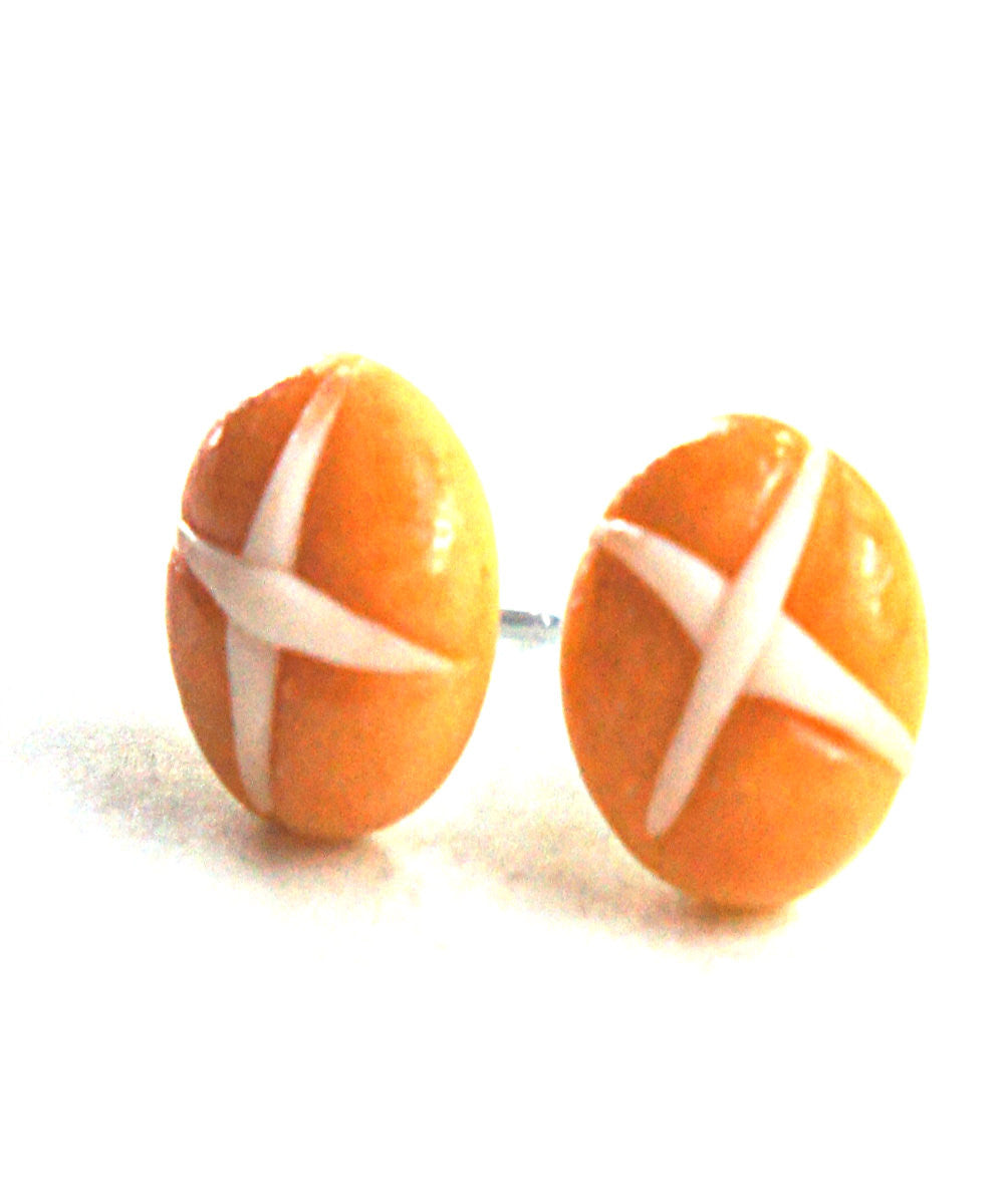 Hot Cross Buns Stud Earrings - Jillicious charms and accessories