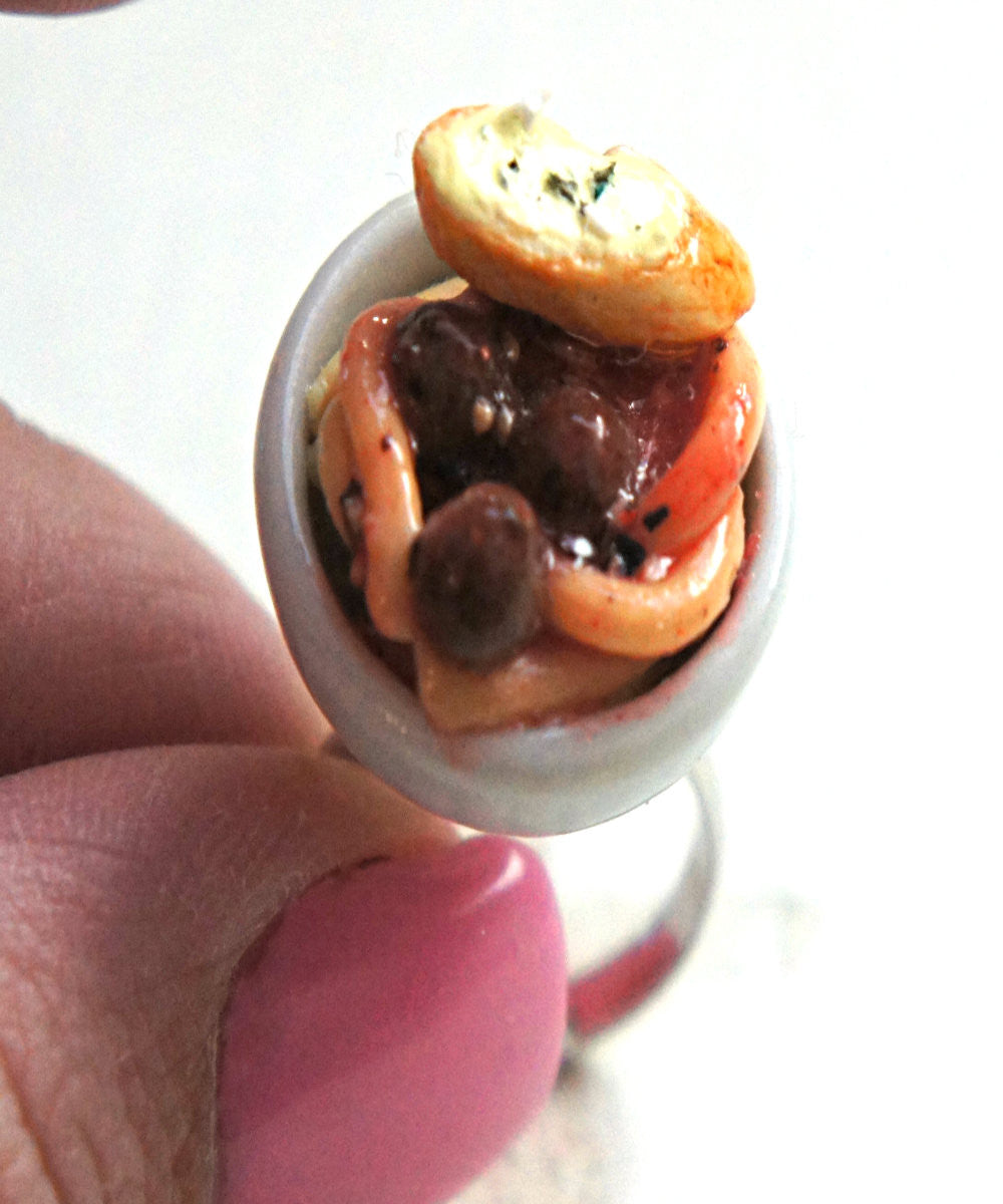 Spaghetti with Meatballs Ring - Jillicious charms and accessories