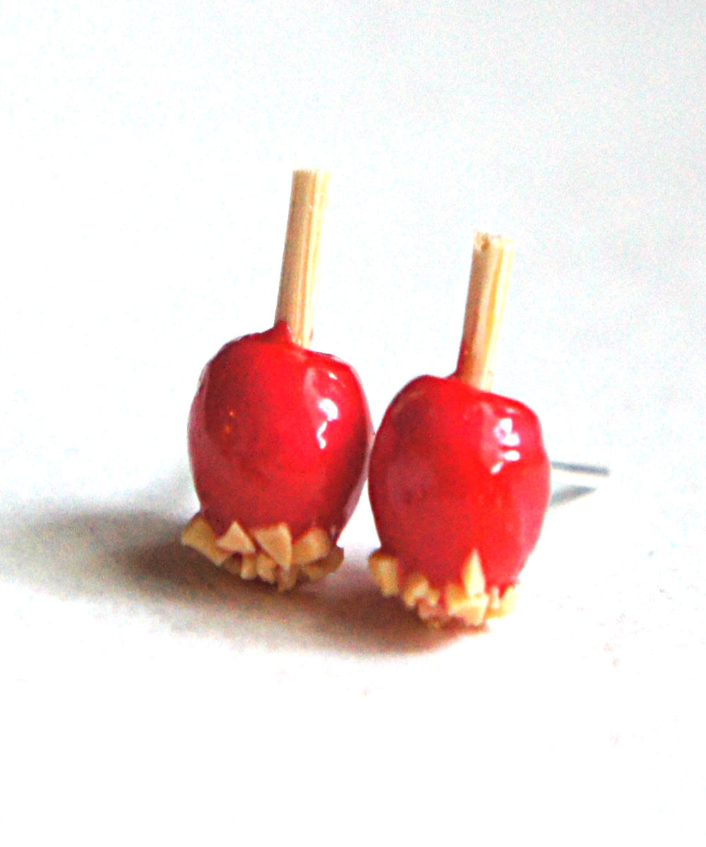 Candy Apple Stud Earrings - Jillicious charms and accessories