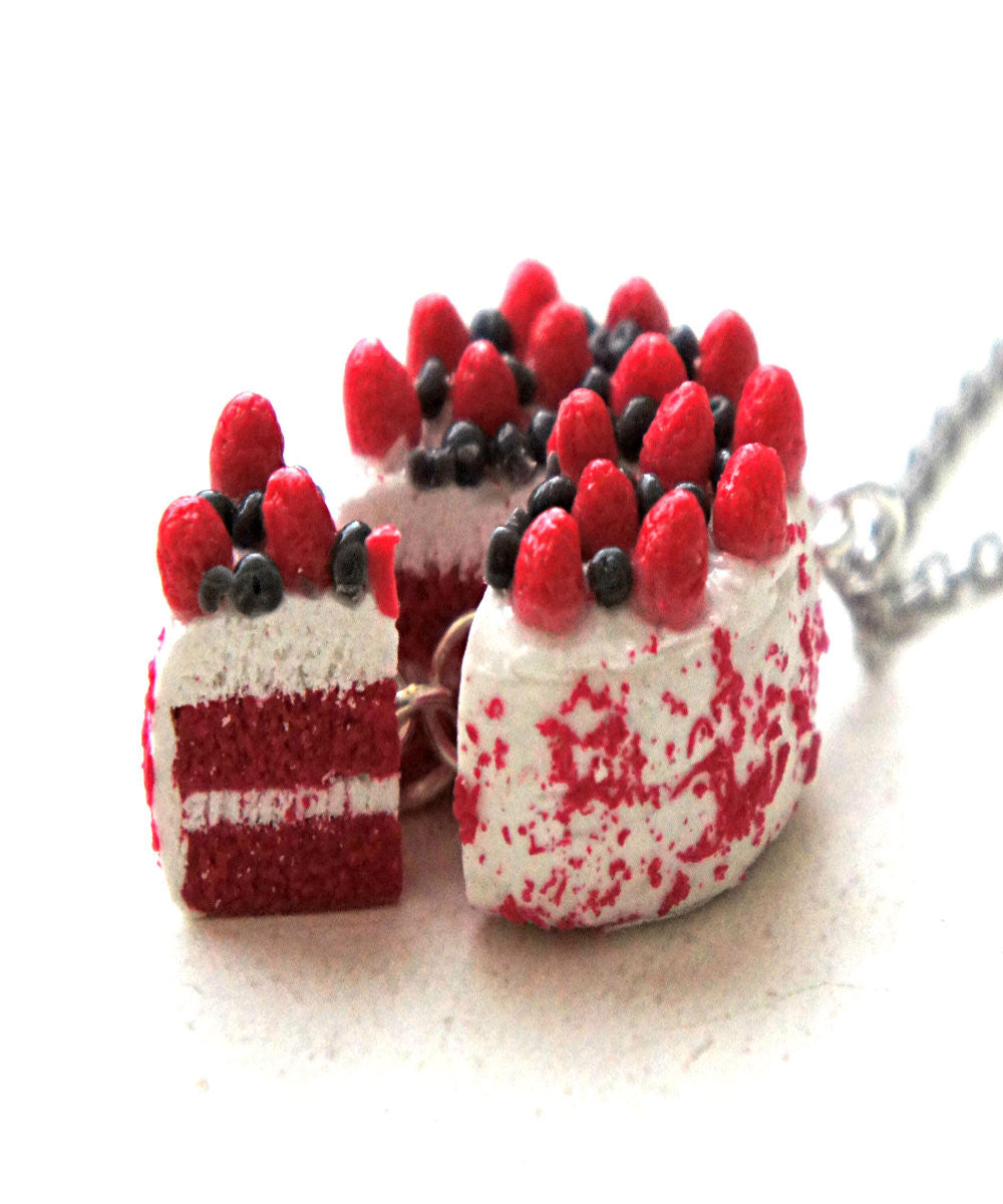 Red Velvet Cake Necklace - Jillicious charms and accessories