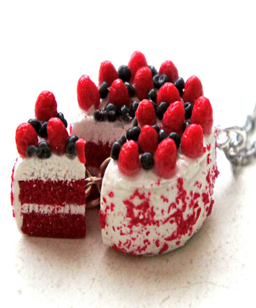 Red Velvet Cake Necklace - Jillicious charms and accessories