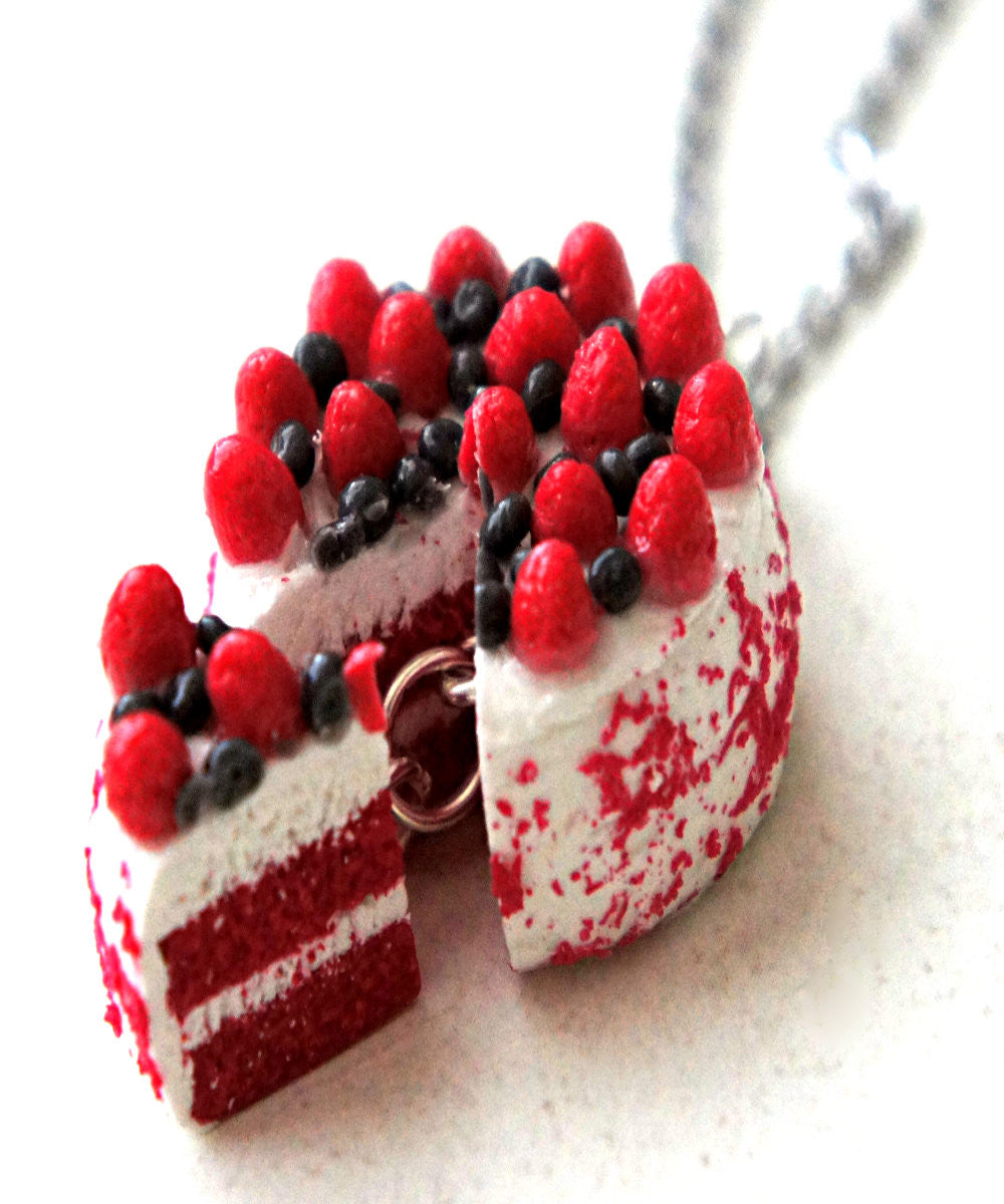 Red Velvet Cake Necklace - Jillicious charms and accessories