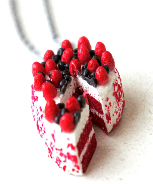 Red Velvet Cake Necklace - Jillicious charms and accessories
