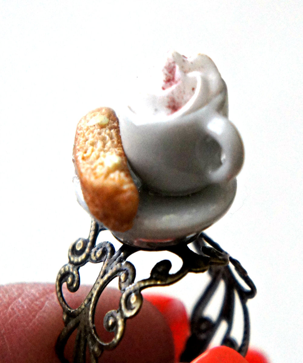 Biscotti and Hot Chocolate Ring - Jillicious charms and accessories