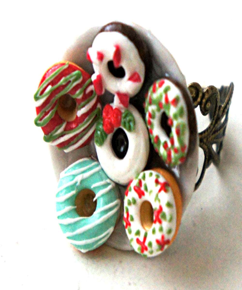 Christmas Donuts Ring - Jillicious charms and accessories