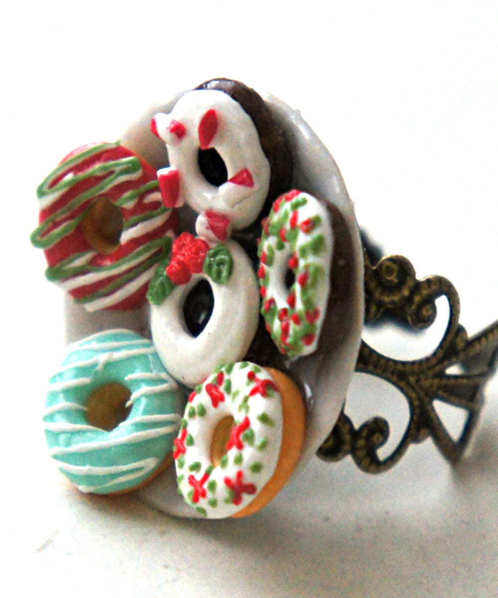 Christmas Donuts Ring - Jillicious charms and accessories
