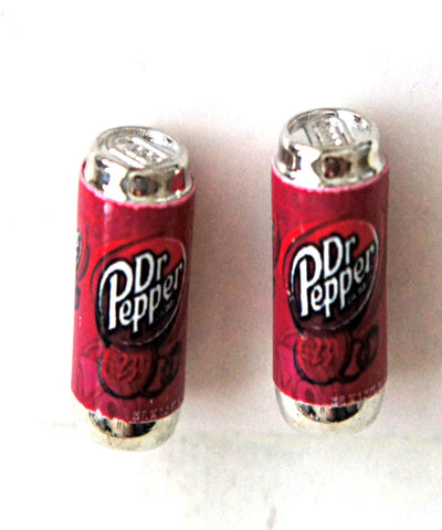 Dr. Pepper soda can earrings - Jillicious charms and accessories