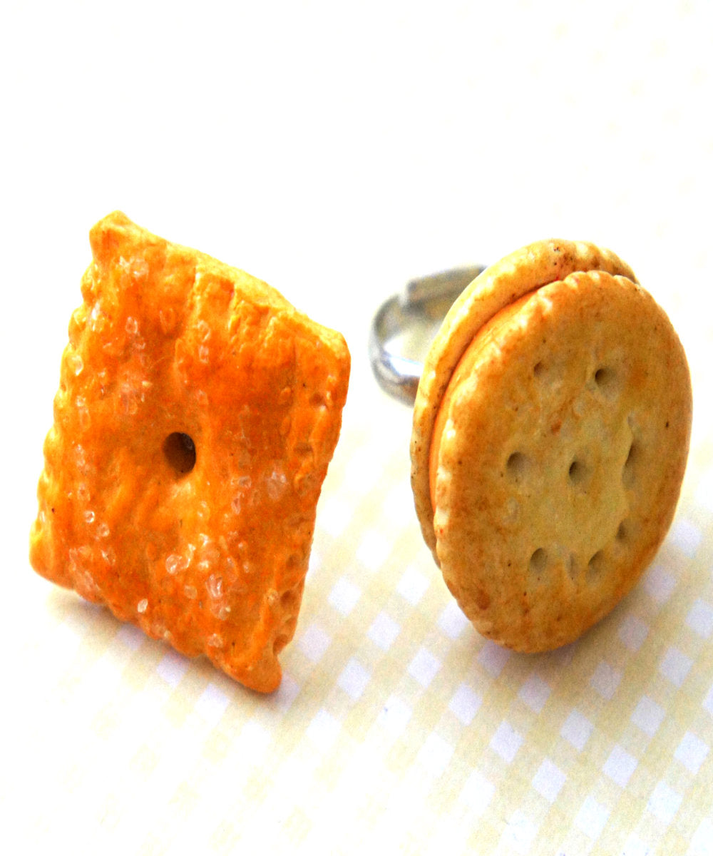 Cheese Crackers Ring - Jillicious charms and accessories