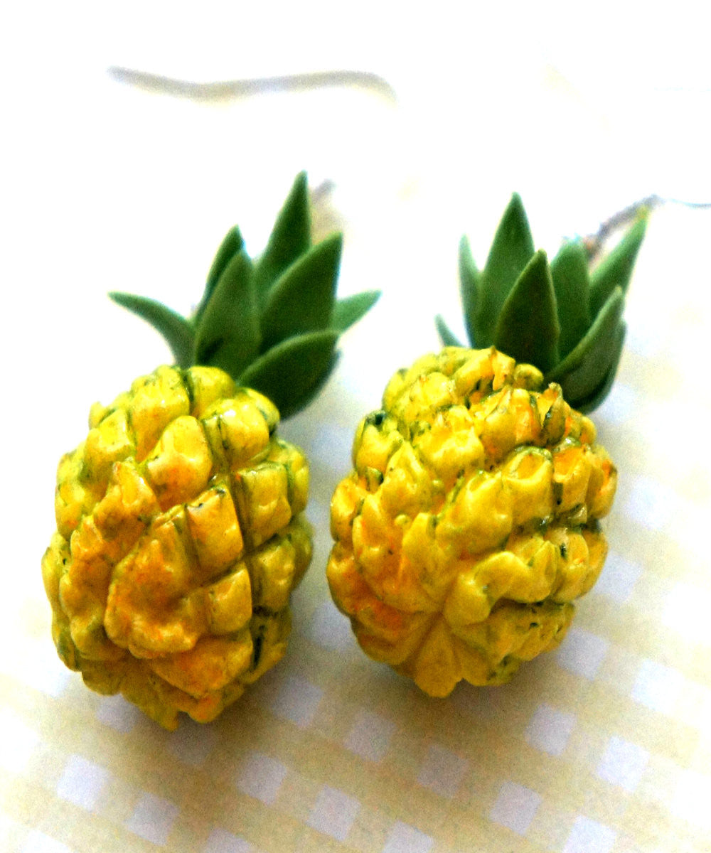 Pineapple Dangle Earrings - Jillicious charms and accessories