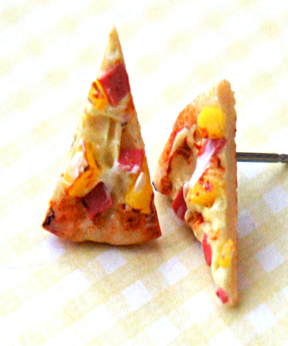Pizza Stud Earrings - Jillicious charms and accessories