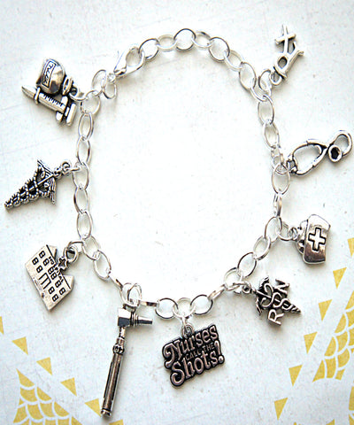 Nurse Charm Bracelet - Jillicious charms and accessories