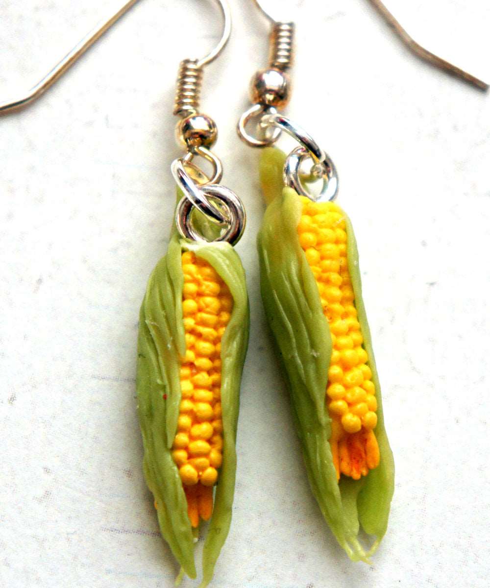 Corn Dangle Earrings - Jillicious charms and accessories