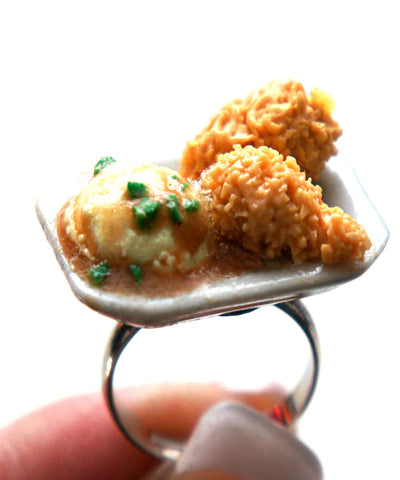 Fried Chicken and Gravy Ring - Jillicious charms and accessories