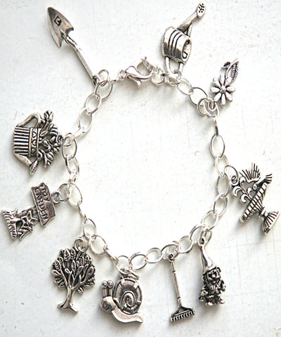 Gardener Inspired Charm Bracelet - Jillicious charms and accessories