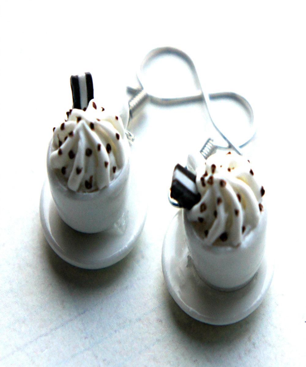 Oreo Coffee Cup Dangle Earrings - Jillicious charms and accessories