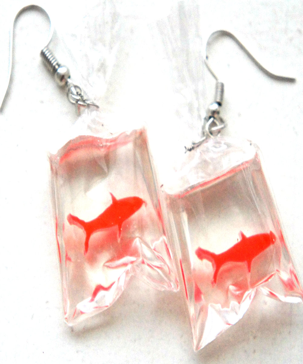 Goldfish in deals a bag earrings