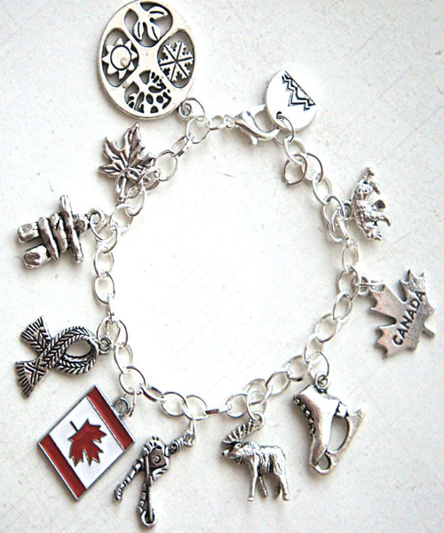 Canada Inspired Charm Bracelet - Jillicious charms and accessories