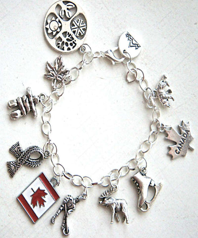 Canada Inspired Charm Bracelet - Jillicious charms and accessories