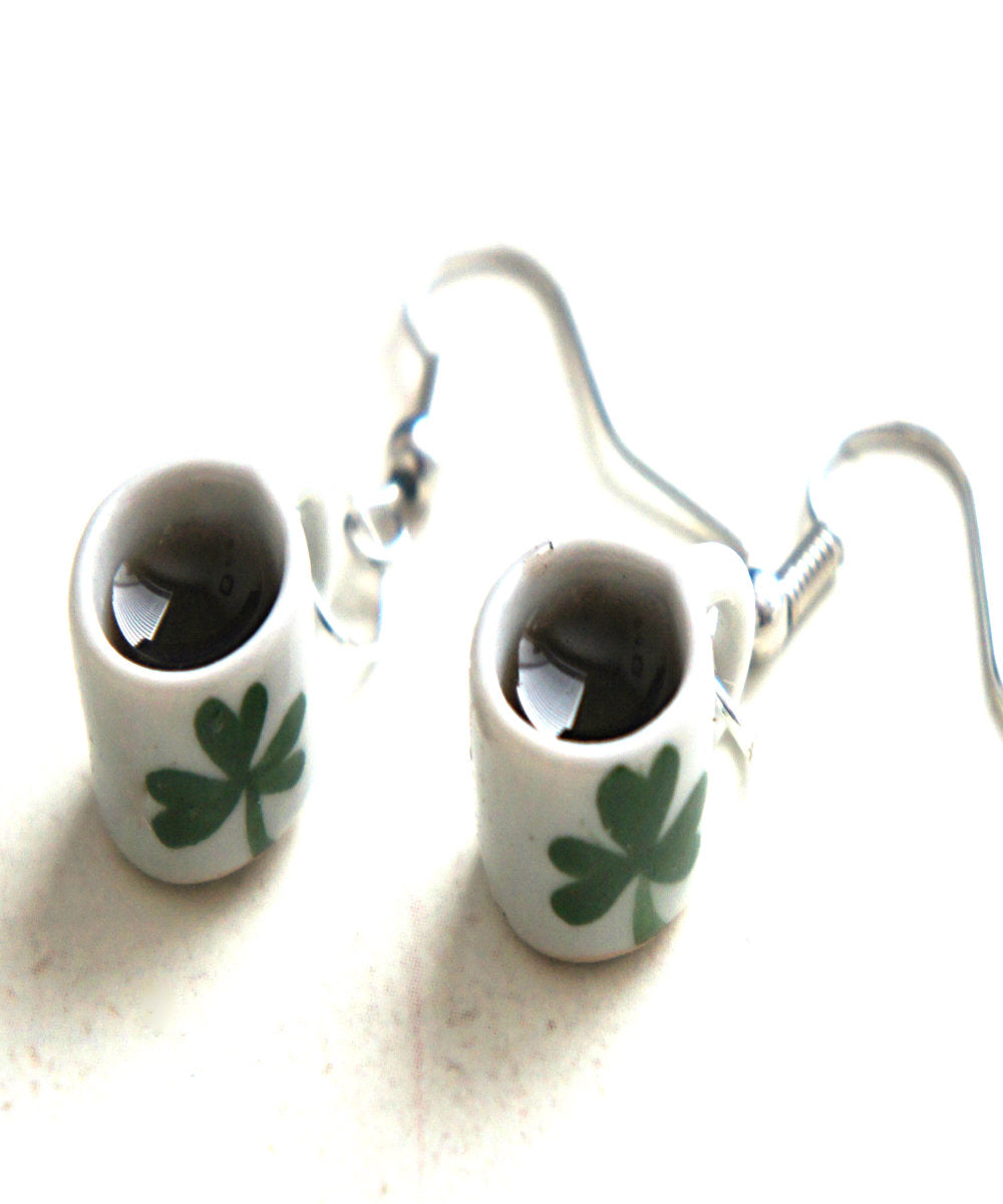St. Paddy's Day Coffee Dangle Earrings - Jillicious charms and accessories