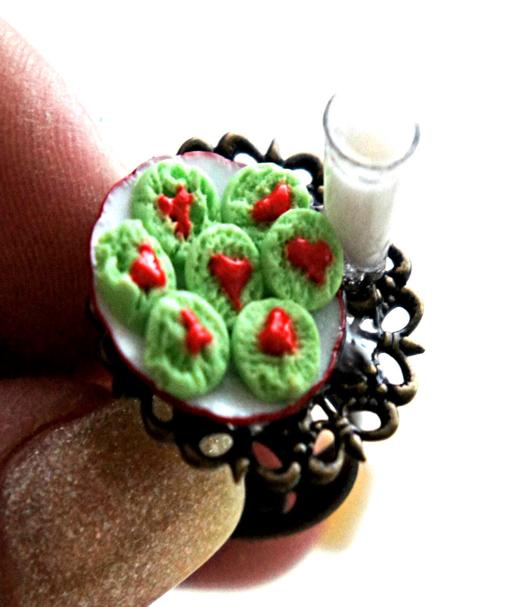 The Grinch Cookies and Milk Ring - Jillicious charms and accessories