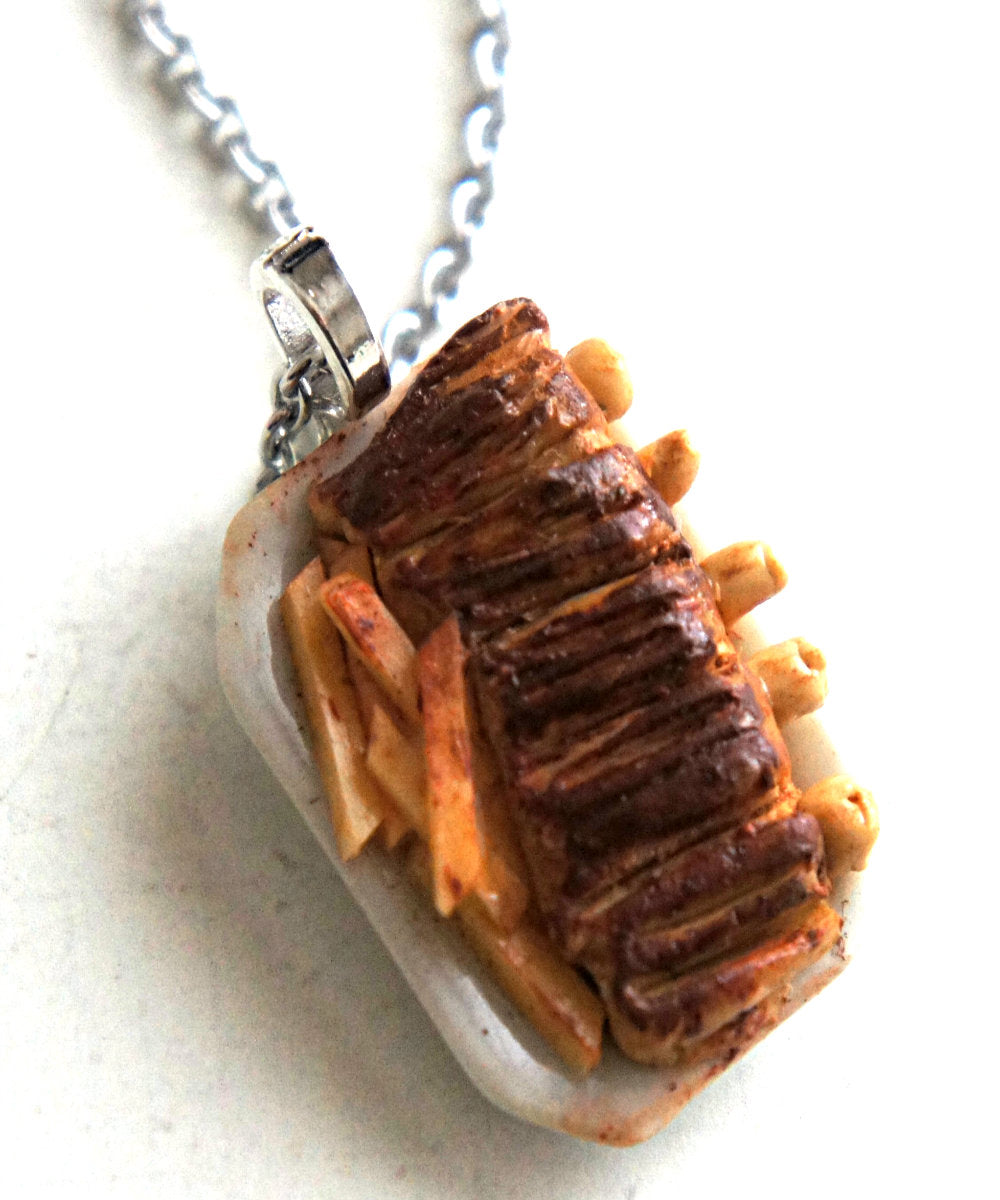 Baby Back Ribs and Fries Necklace - Jillicious charms and accessories