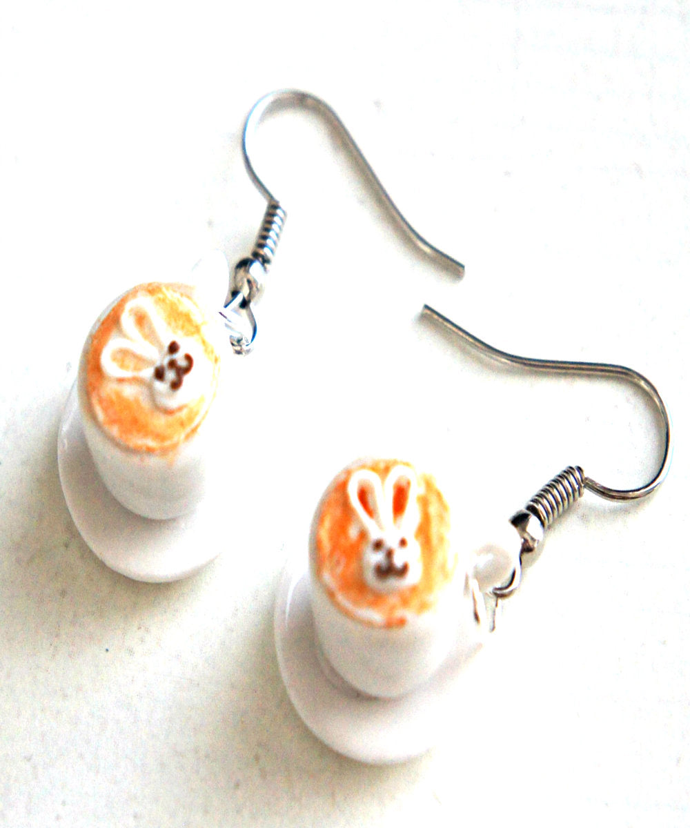 Cute Bunny Latte Dangle Earrings - Jillicious charms and accessories