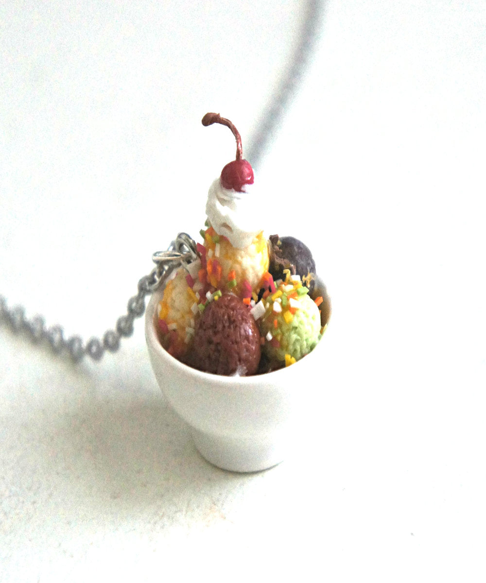 Ice Cream Sundae Necklace - Jillicious charms and accessories