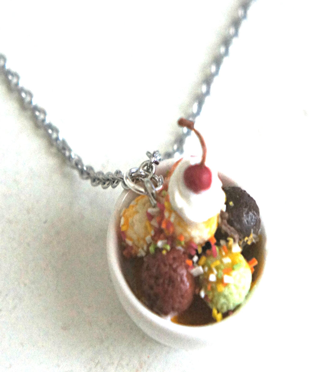 Ice Cream Sundae Necklace - Jillicious charms and accessories