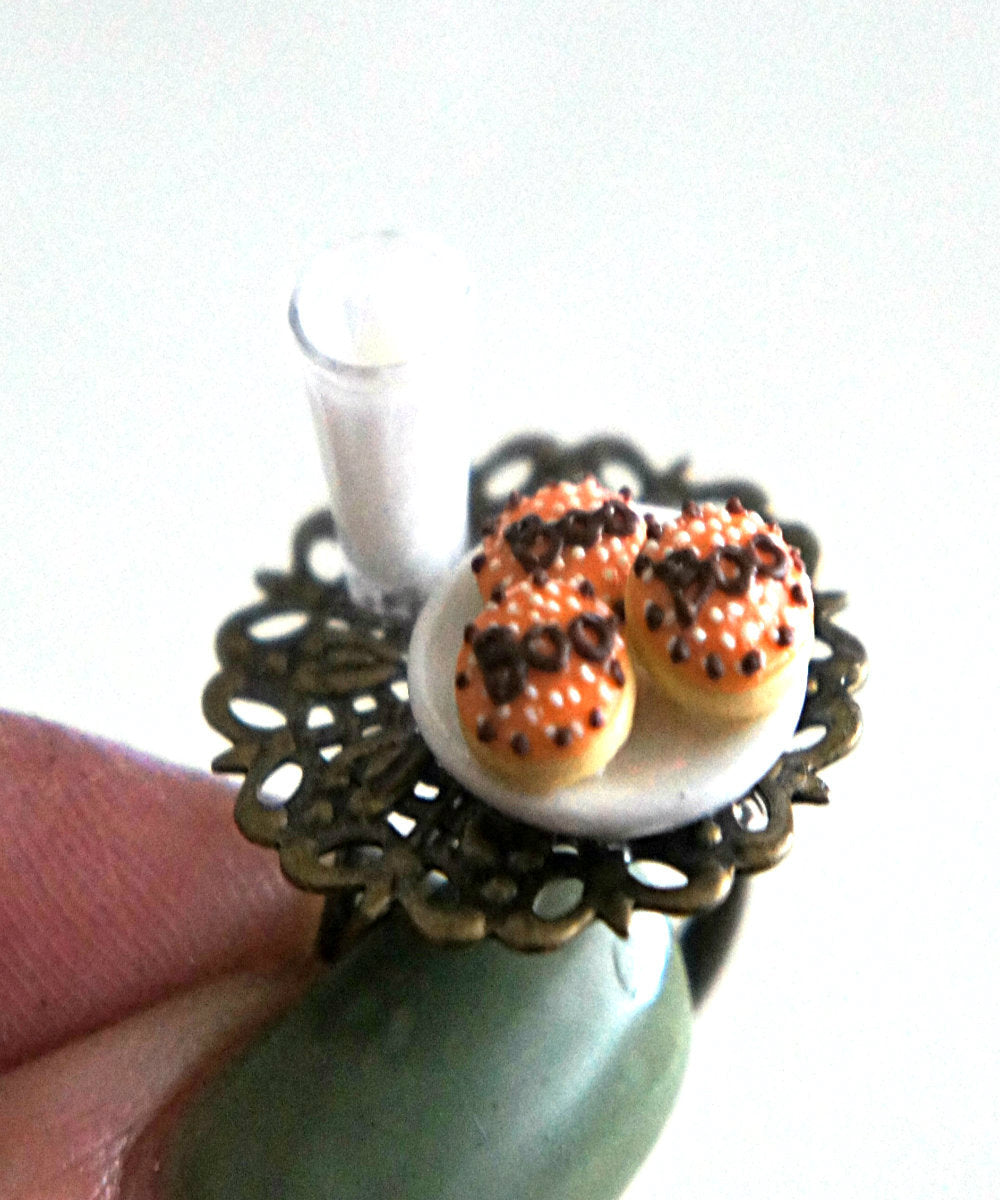 Halloween Cookies and Milk Ring - Jillicious charms and accessories