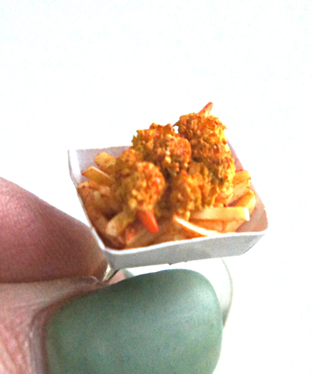 Shrimp and Chips Ring - Jillicious charms and accessories