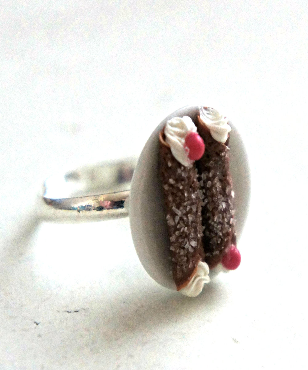 Chocolate Cannoli Ring - Jillicious charms and accessories