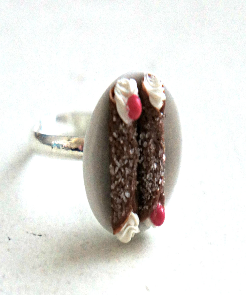 Chocolate Cannoli Ring - Jillicious charms and accessories