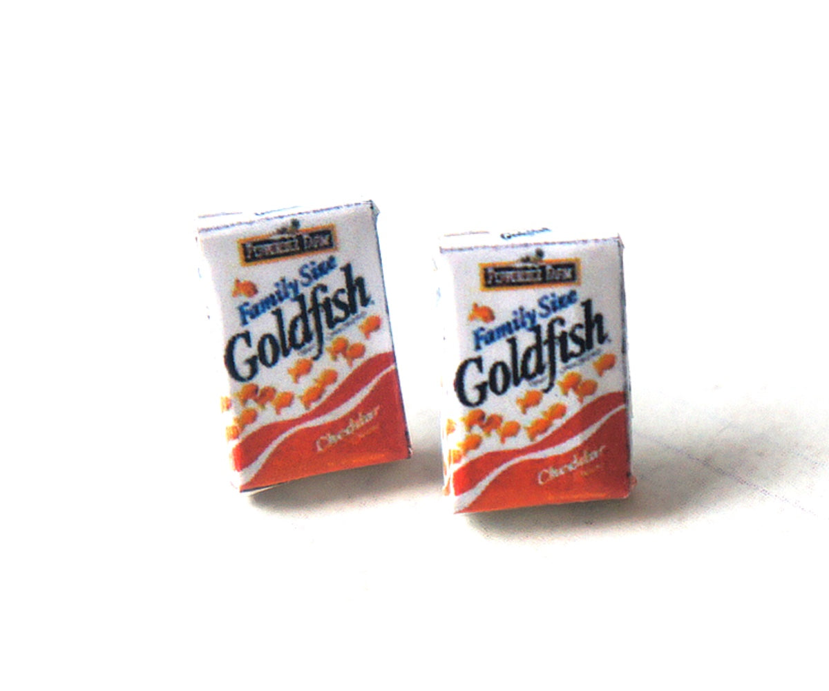 Goldfish Crackers Box Earrings - Jillicious charms and accessories
