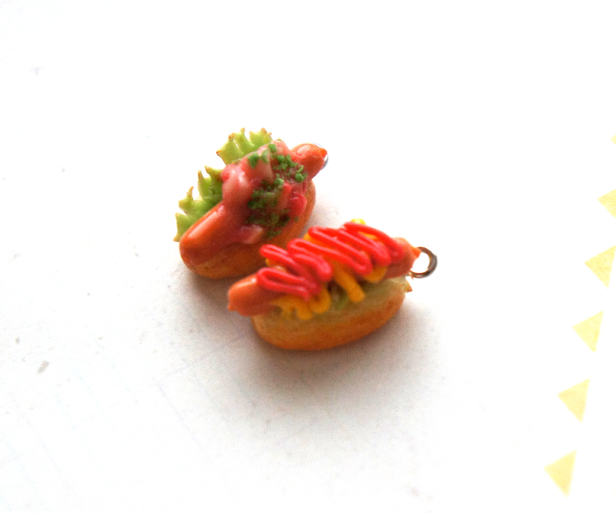 Hotdog Sandwich  Necklace - Jillicious charms and accessories