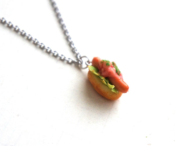 Hotdog Sandwich  Necklace - Jillicious charms and accessories