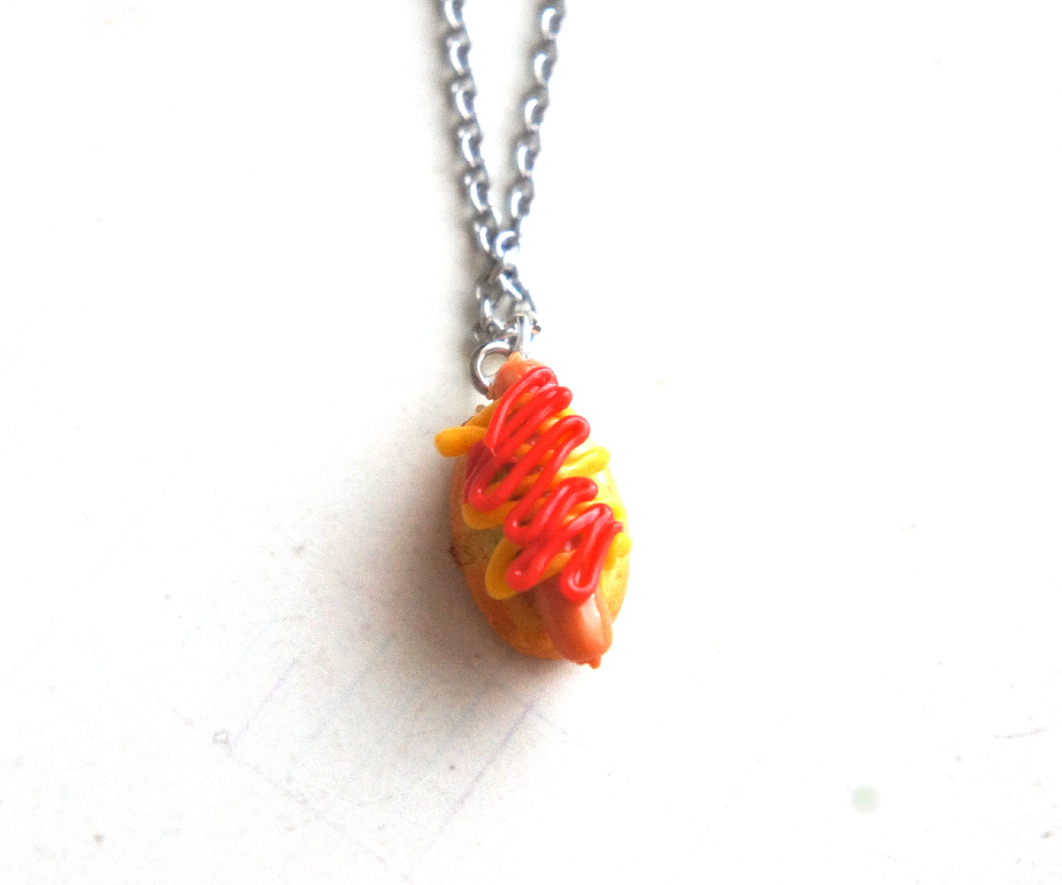 Hotdog Sandwich  Necklace - Jillicious charms and accessories