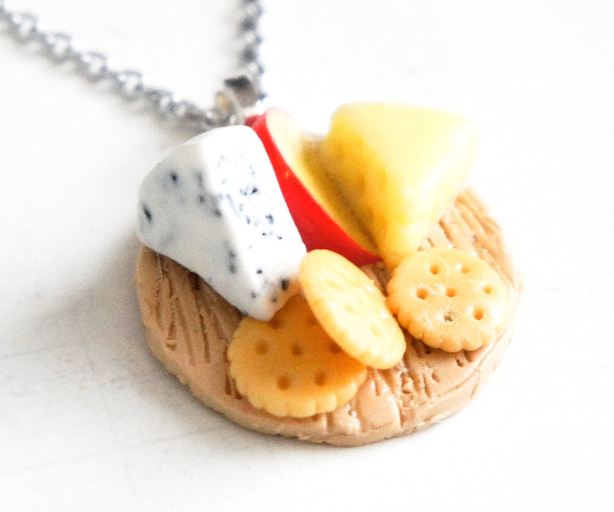 Cheese Plate Necklace - Jillicious charms and accessories