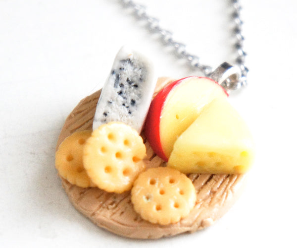 Cheese Plate Necklace - Jillicious charms and accessories