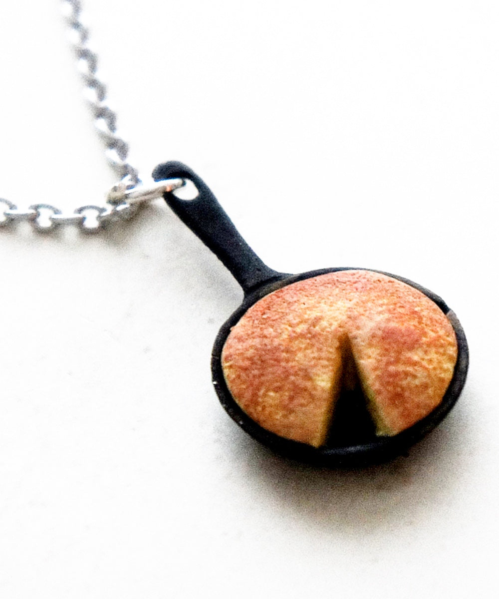 Cornbread Skillet Necklace - Jillicious charms and accessories