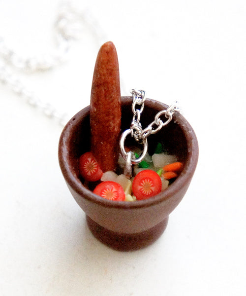 Papaya Salad Necklace - Jillicious charms and accessories