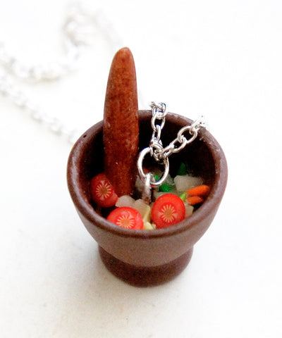 Papaya Salad Necklace - Jillicious charms and accessories