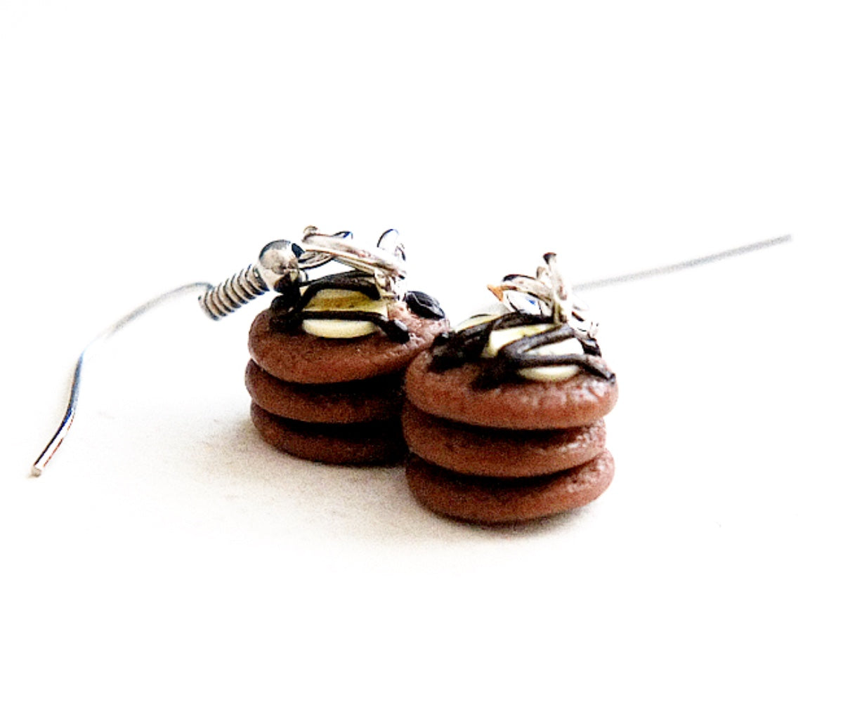 Nutella Banana Pancakes Dangle Earrings - Jillicious charms and accessories