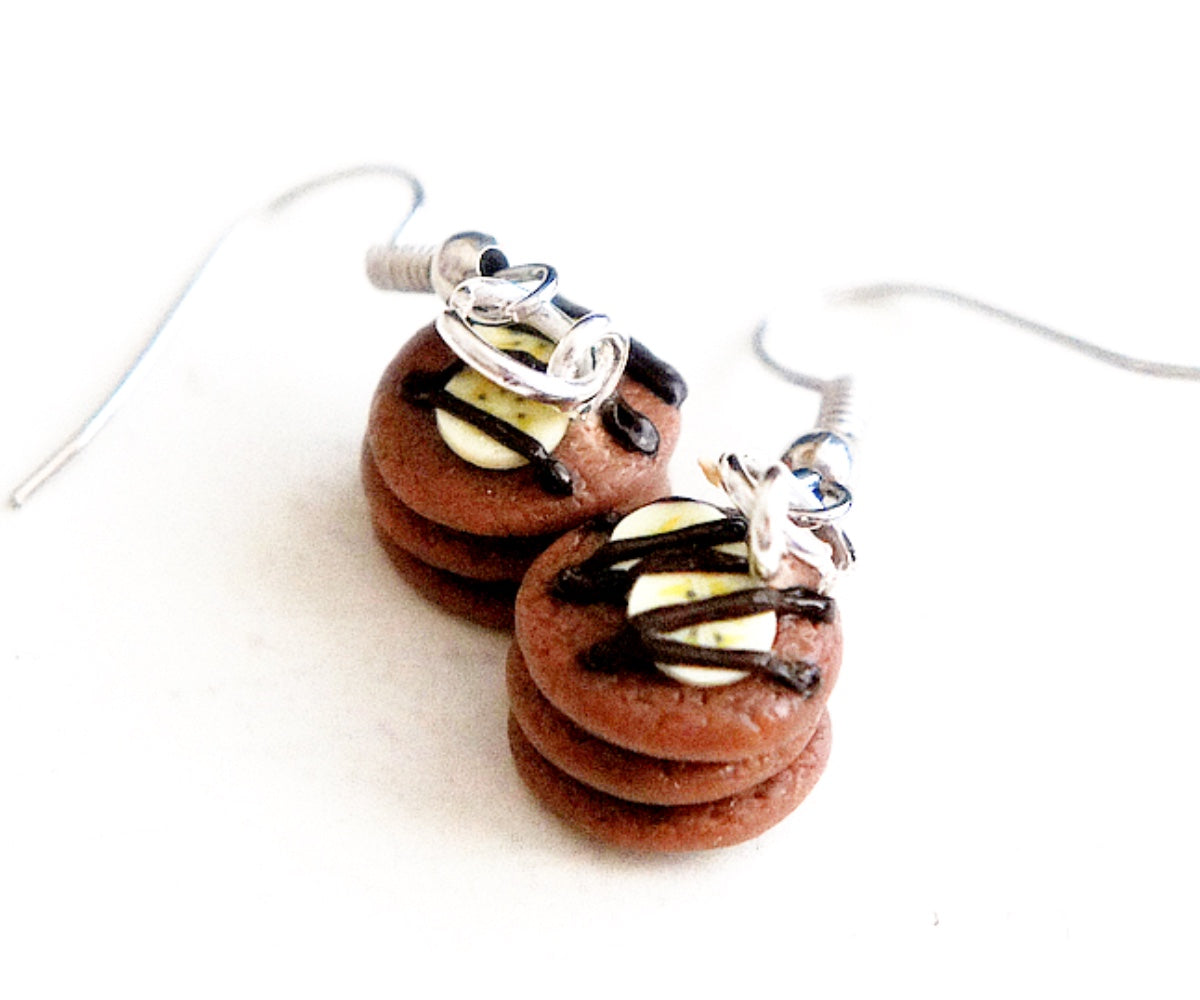 Nutella Banana Pancakes Dangle Earrings - Jillicious charms and accessories