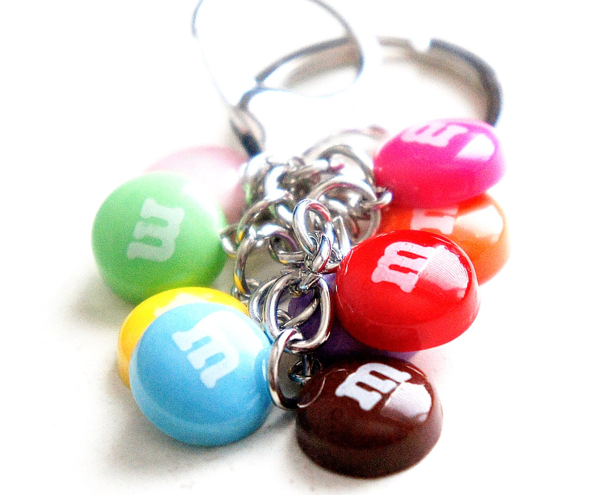 White M&M Candy Shoe Charm –