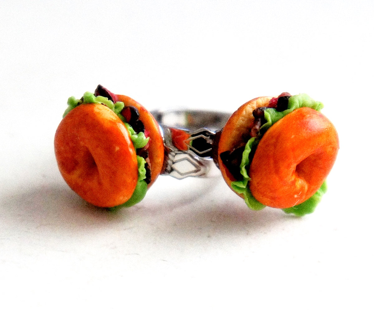 Roast Beef Bagel Ring - Jillicious charms and accessories