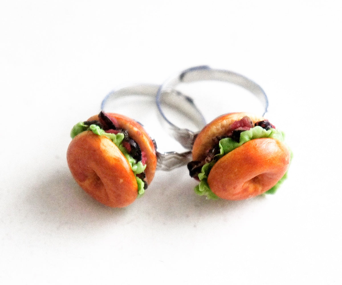 Roast Beef Bagel Ring - Jillicious charms and accessories