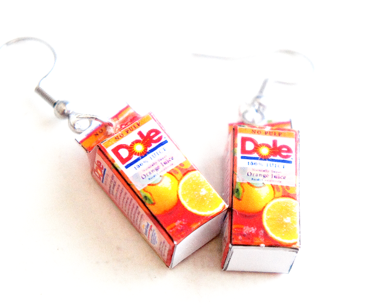 Juice Box Dangle Earrings - Jillicious charms and accessories