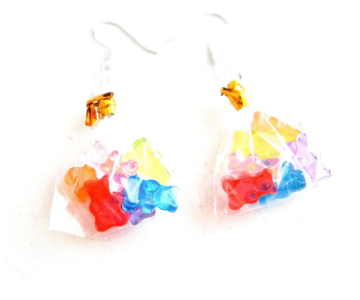 Gummy Bear Bags Dangle Earrings - Jillicious charms and accessories